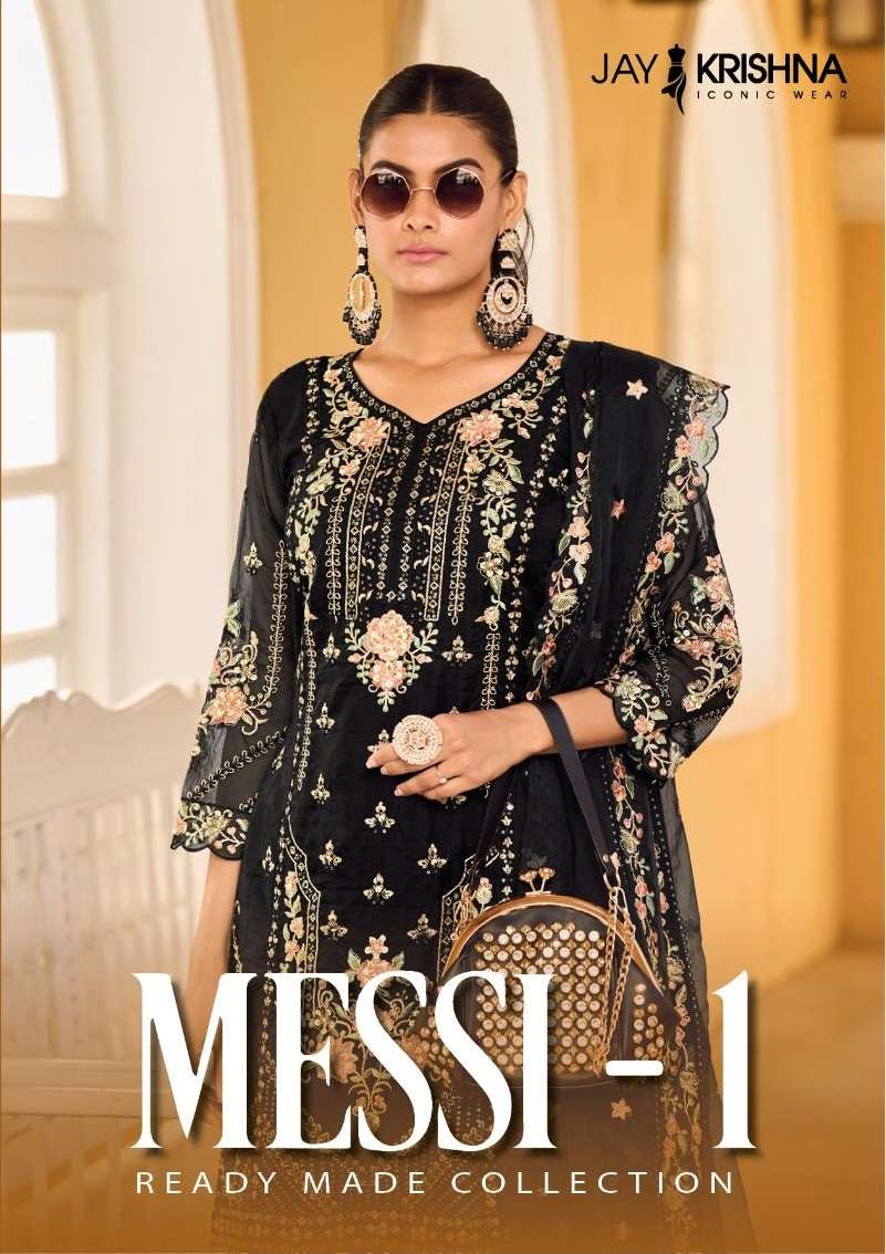 MESSI VOL-1 BY YOUR CHOICE 10001 TO 10003 SERIES ORGANZA WORK PAKISTANI STITCHED DRESSES