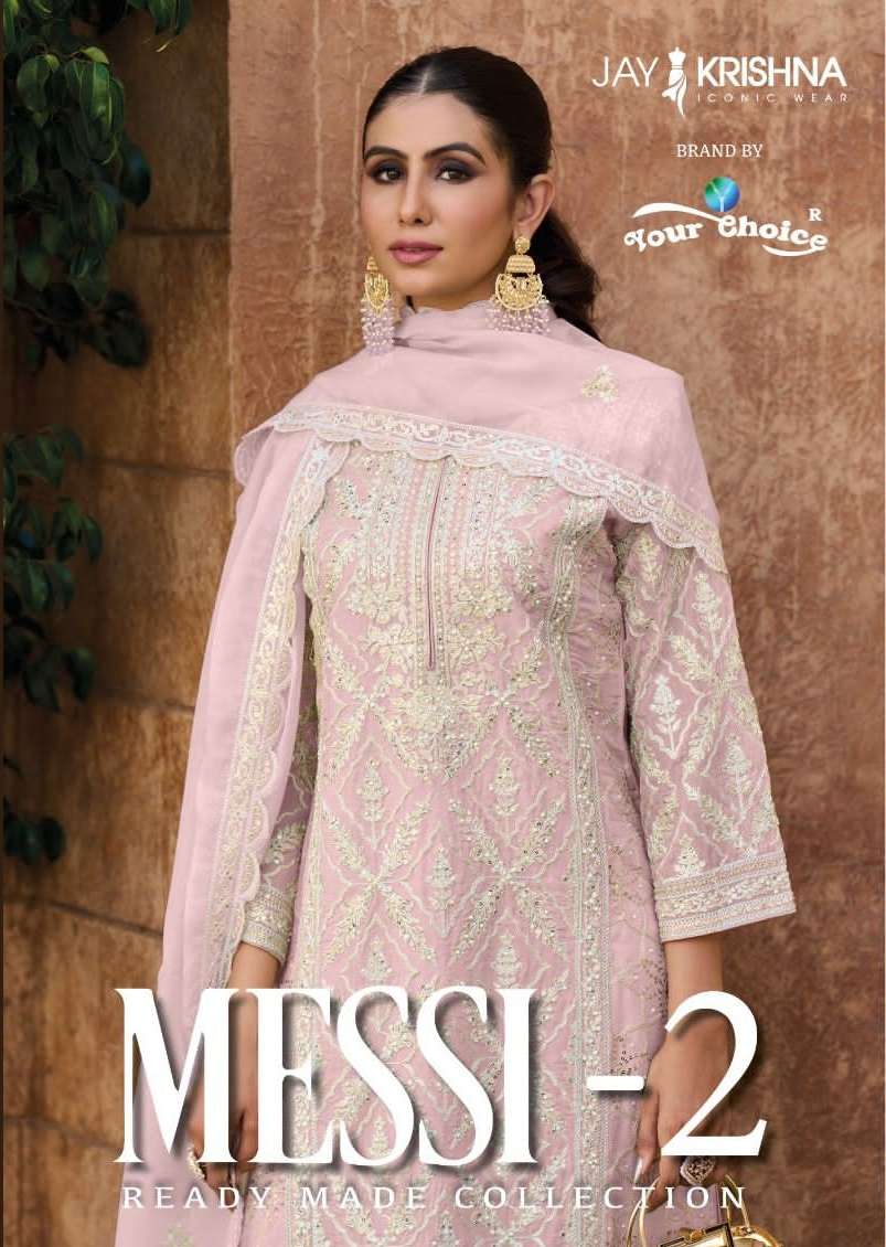 MESSI VOL-2 BY YOUR CHOICE 20001 TO 20004 SERIES ORGANZA WORK STITCHED PAKISTANI DRESSES