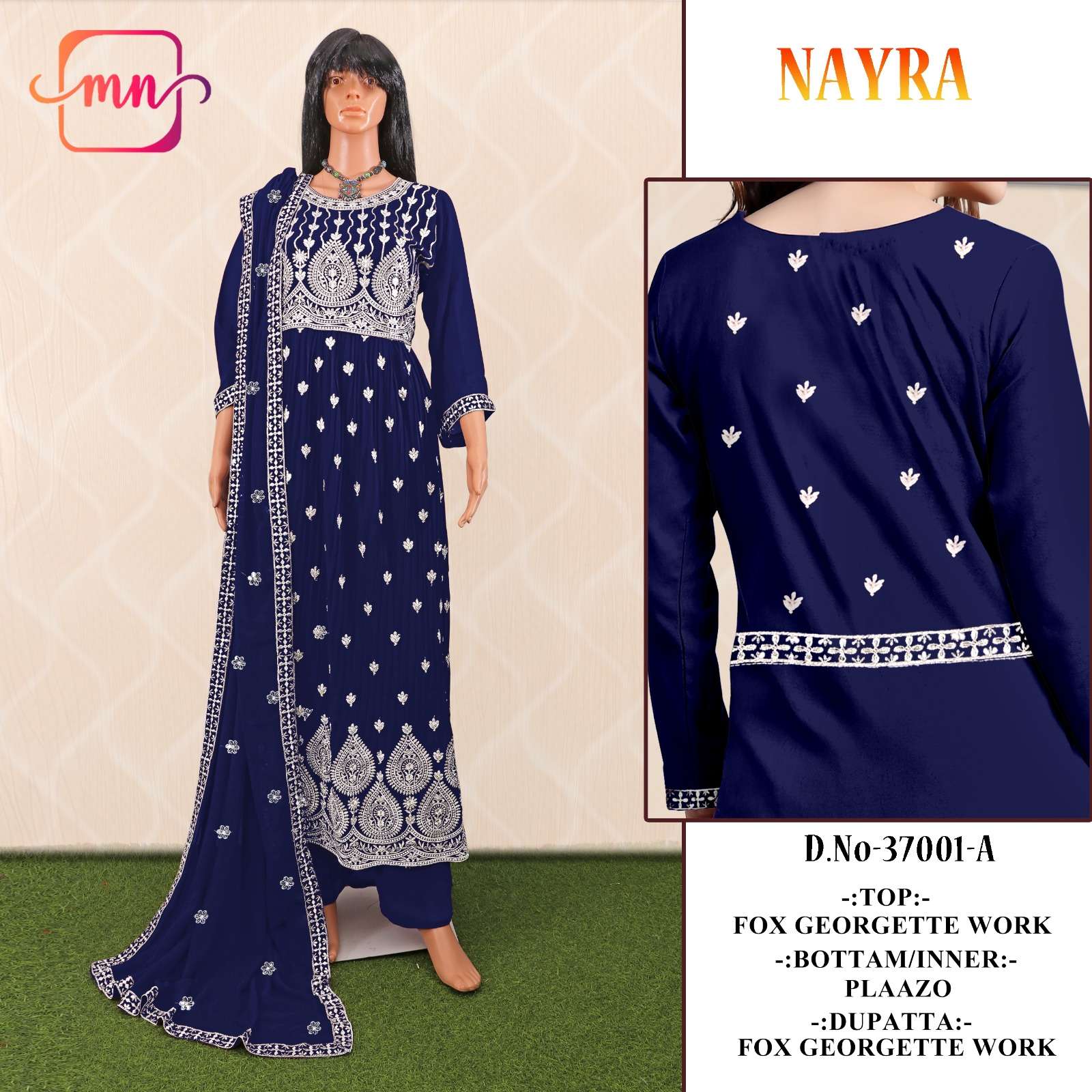 NAYRA VOL-4 BY MAHERA NX 37001-A TO 37001-D SERIES FAUX GEORGETTE NAYRA STITCHED DRESSES