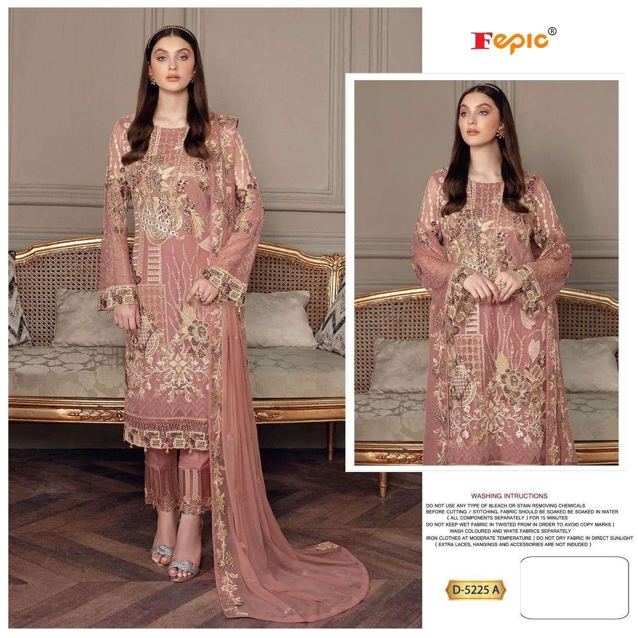 ROSEMEEN 5225 COLOURS BY FEPIC 5225-A TO 5225-C SERIES GEORGETTE EMBROIDERY PAKISTANI DRESSES