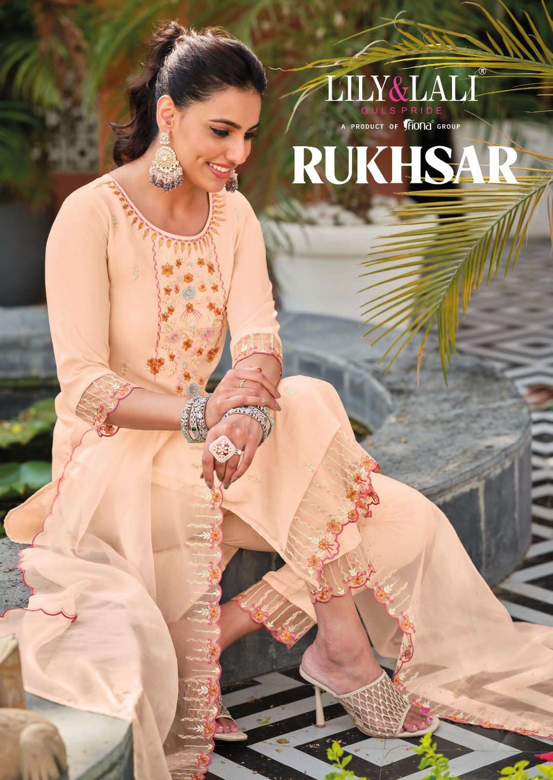 RUKHSAR BY LILY AND LALI 119001 TO 119006 SERIES VISCOSE HAND WORK STITCHED DRESSES