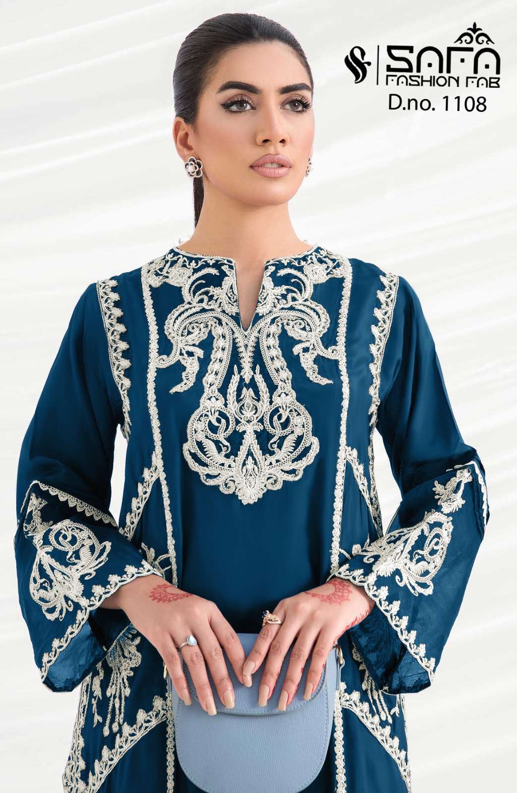 SAFA 1108 COLOURS BY SAFA FASHION FAB GEORGETTE EMBROIDERY PAKISTANI STITCHED DRESSES