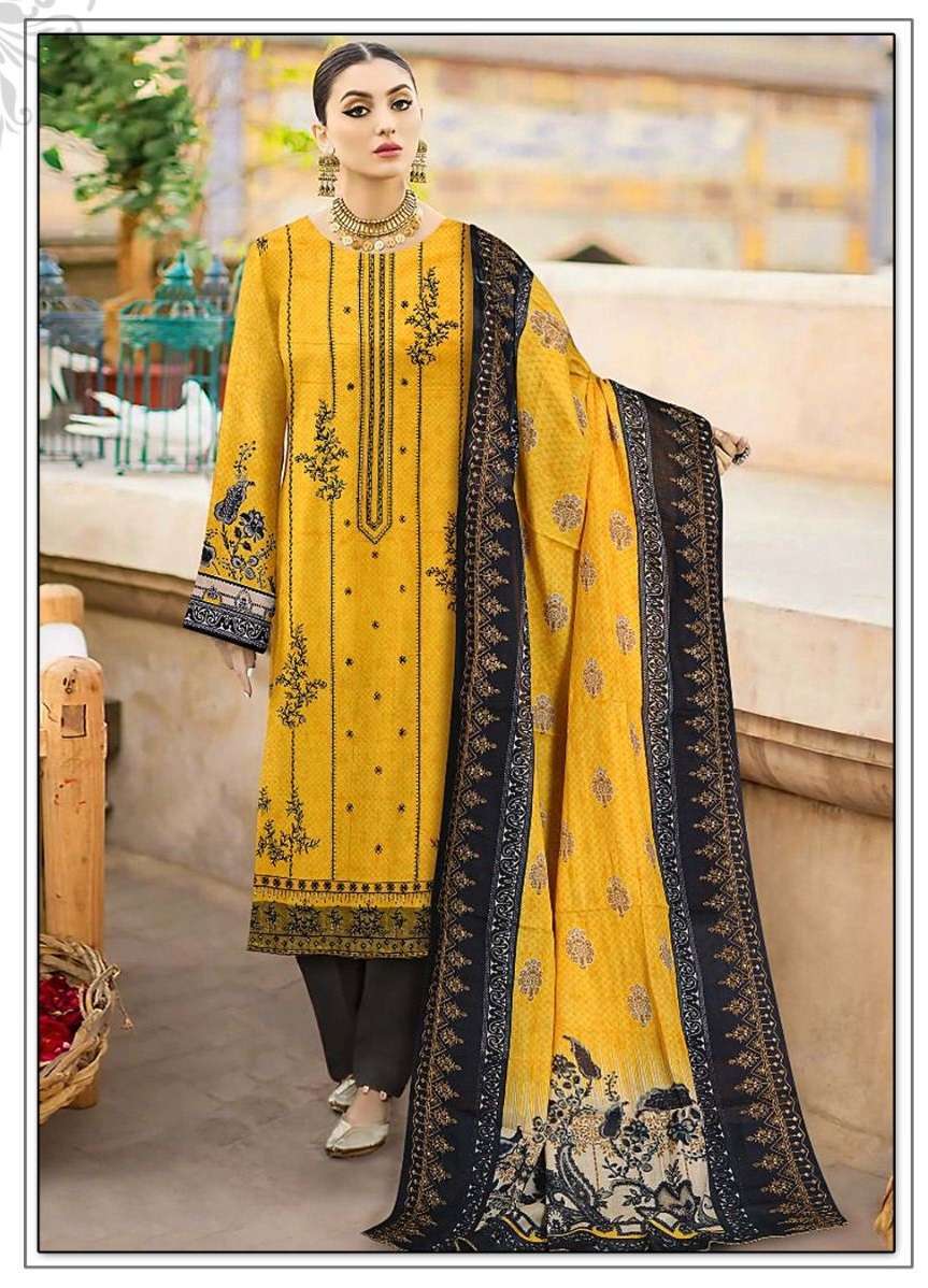 SHEESHMAHAL LAWN COLLECTION BY AQSAWHOLESALE LAWN EMBRODIERY PAKISTANI DRESSES