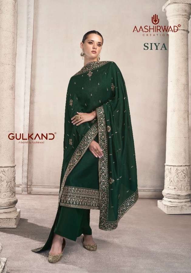 SIYA BY AASHIRWAD CREATION 9263 TO 9268 SERIES SILK EMBROIDERY WORK DRESSES