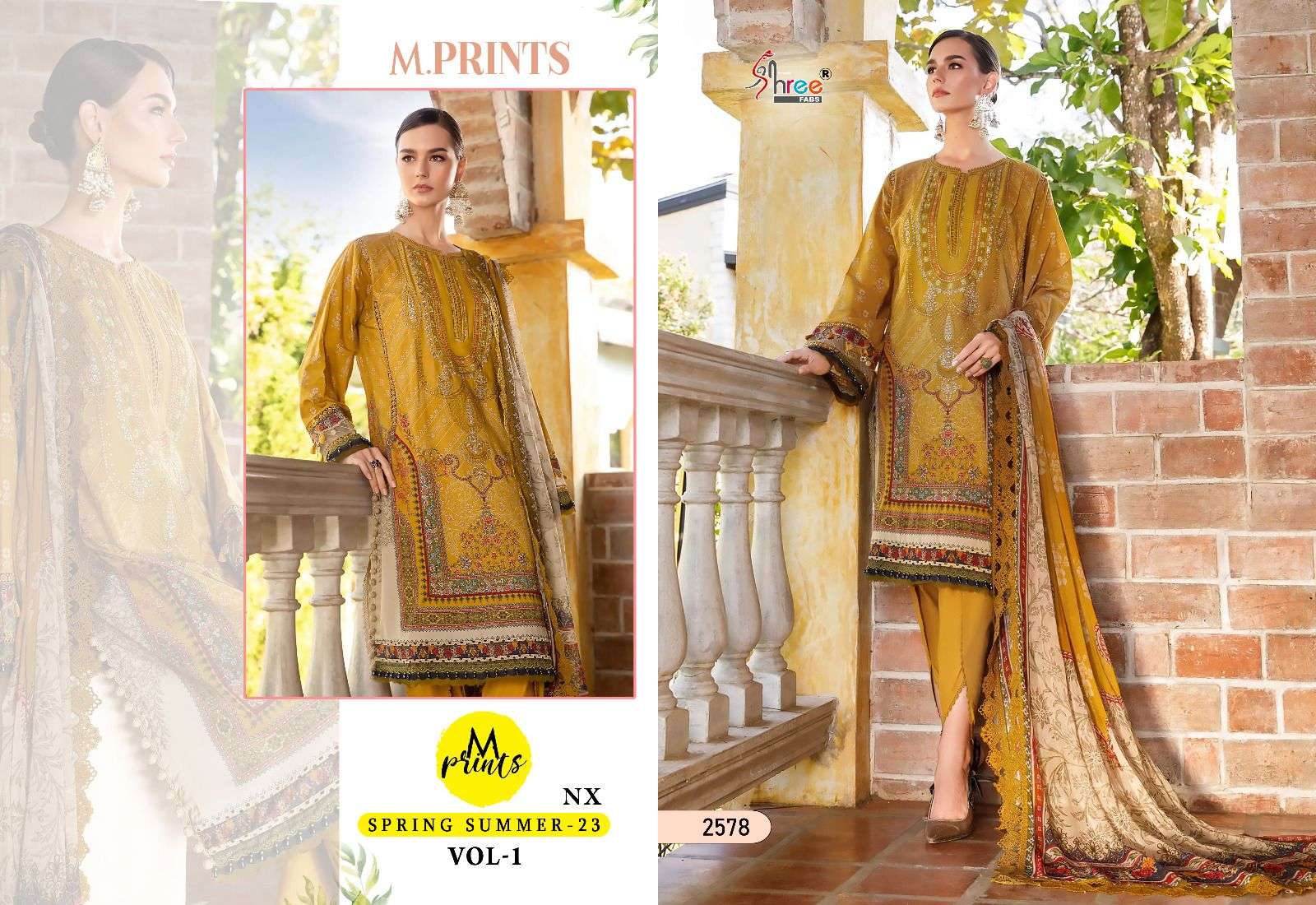 SPRING SUMMER 2573 HIT DESIGN BY SHREE FABS COTTON EMBROIDERY PAKISTANI DRESS