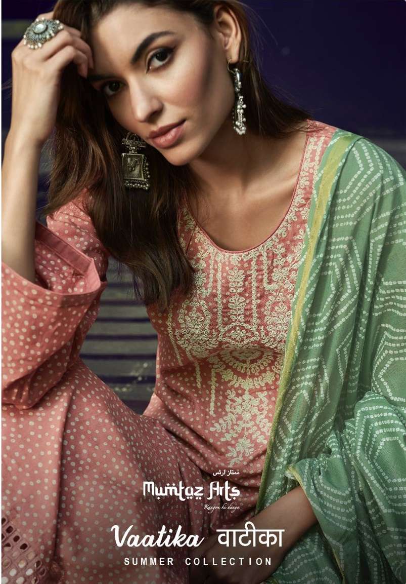 VAATIKA BY MUMTAZ ARTS 25001 TO 25008 SERIES PURE LAWN EMBROIDERY DRESSES