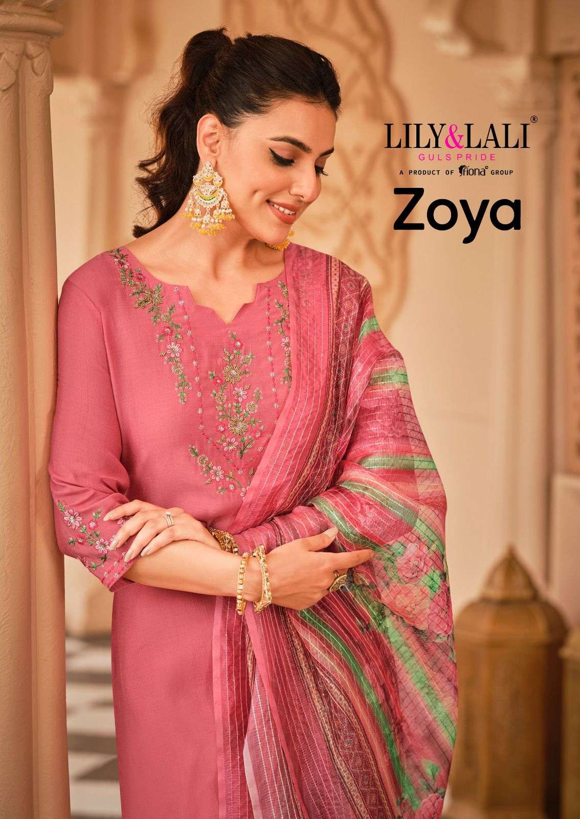 ZOYA BY LILY AND LALI 11951 TO 11956 SERIES VISCOSE EMBROIDERY STITCHED DRESSES