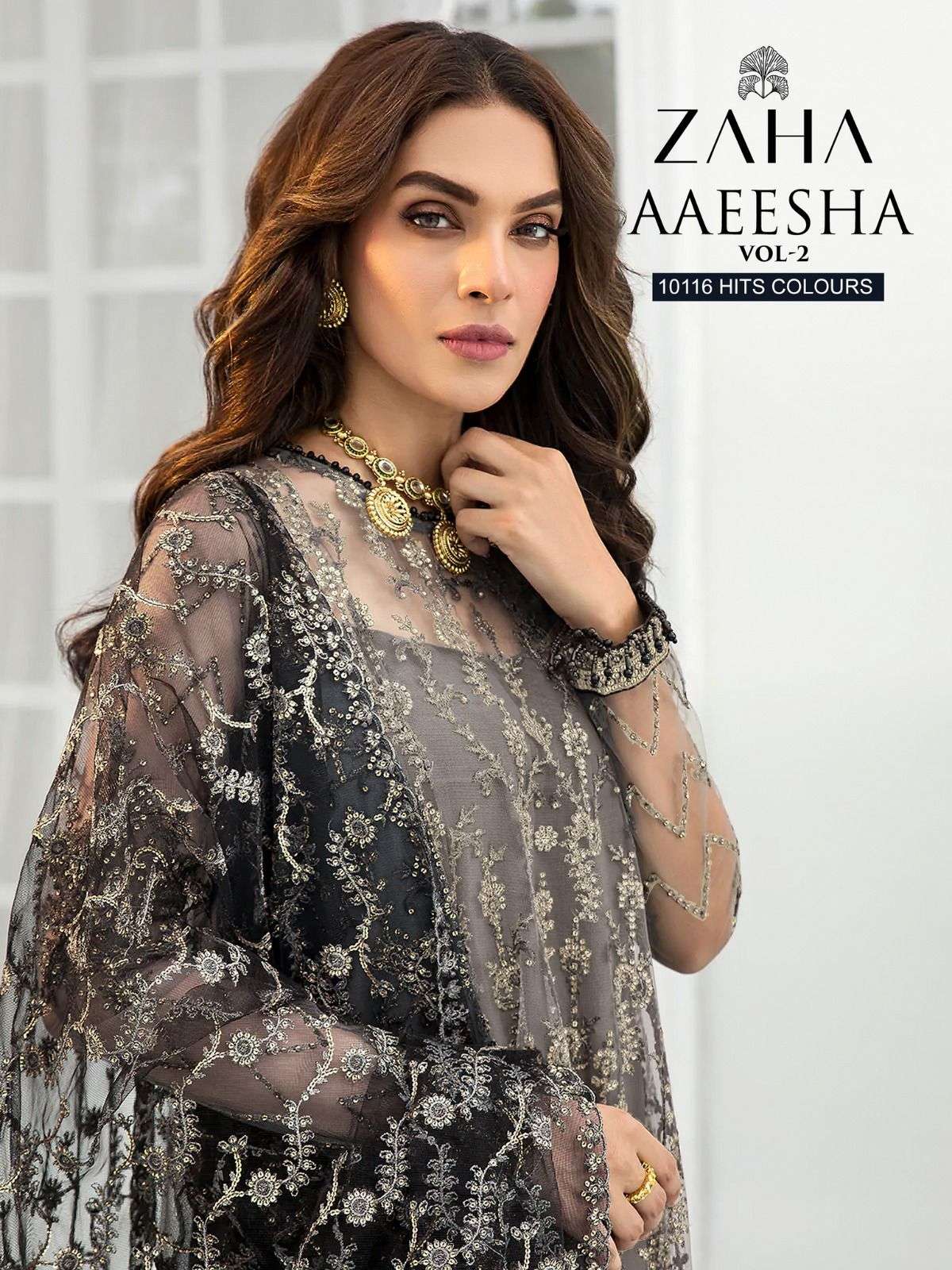 AAEESHA 10116 COLOURS BY ZAHA 10116-A TO 10116-D SERIES GEORGETTE WORK PAKISTANI DRESSES