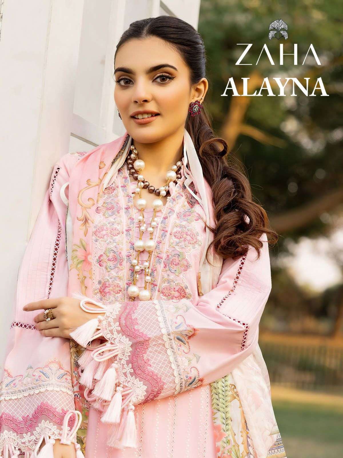 ALAYNA BY ZAHA 10170 TO 10173 SERIES PURE CAMBRIC COTTON WORK PAKISTANI DRESSES