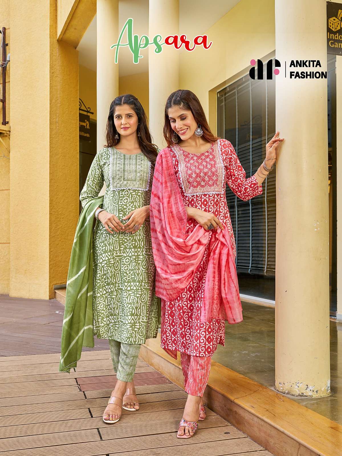 APSARA BY ANKITA FASHION 101 TO 105 SERIES HEAVY CHANDERI MODAL SILK STITCHED DRESSES