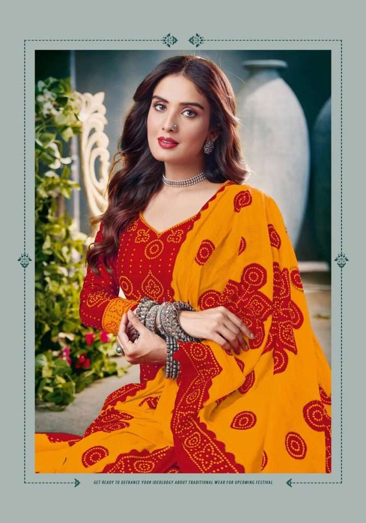 BANDHANI SPECIAL VOL-2 BY AQSAWHOLESALE 2001 TO 2010 SERIES COTTON PRINT DRESSES