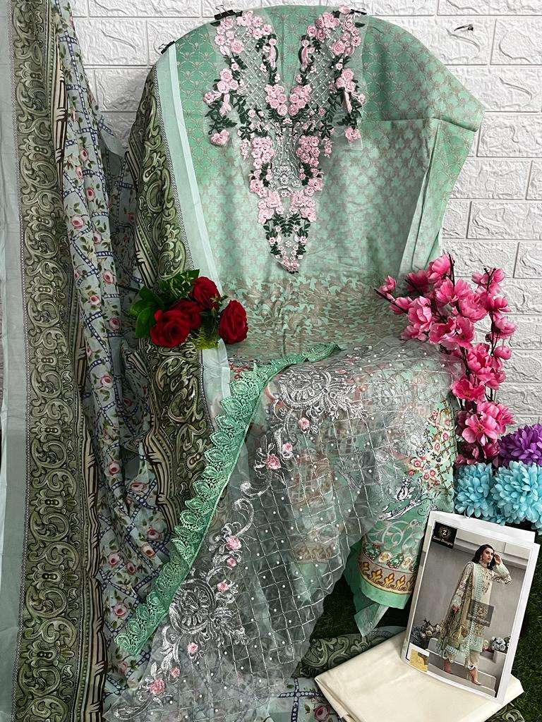 BLISS VOL-6 BY ZIAAZ DESIGNS COTTON EMBROIDERY WORK PAKISTANI DRESS