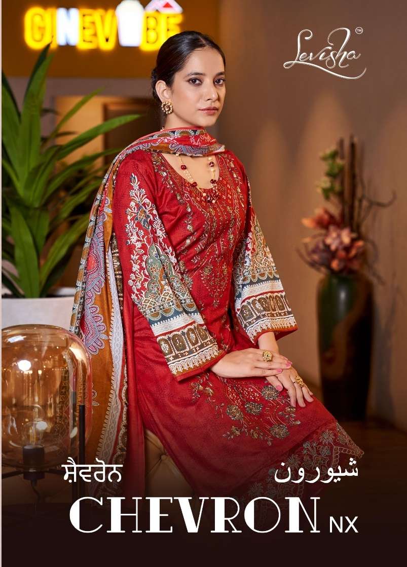 CHEVRON NX BY LEVISHA 13 TO 17 SERIES LAWN COTTON EMBROIDERY PAKISTANI DRESSES