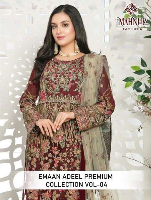 EMAAN ADEEL PREMIUM COLLECTION VOL-4 BY MAHNUR FASHION ORGANZA PAKISTANI DRESSES