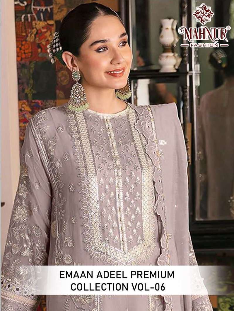 EMAAN ADEEL PREMIUM COLLECTION VOL-6 BY MAHNUR FASHION ORGANZA PAKISTANI DRESSES