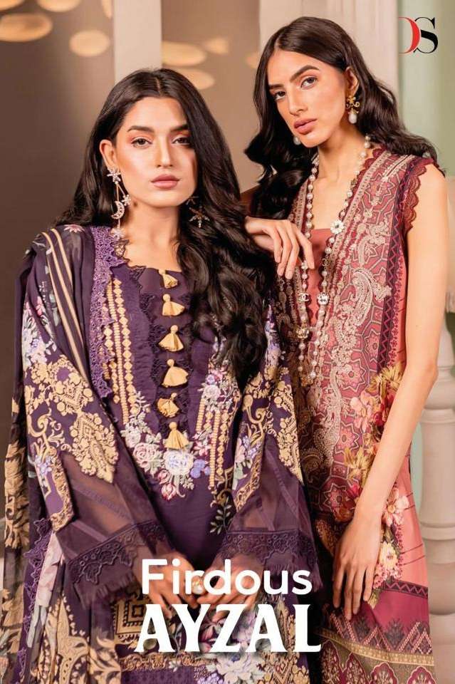 FIRDOUS AYZAL BY DEEPSY SUITS 3201 TO 3206 SERIES COTTON WORK PAKISTANI DRESSES