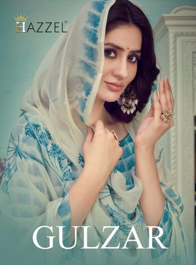 HAZZEL GULZAR BY AQSAWHOLESALE 1001 TO 1004 SERIES VISCOSE MUZLIN EMBROIDERY DRESSES