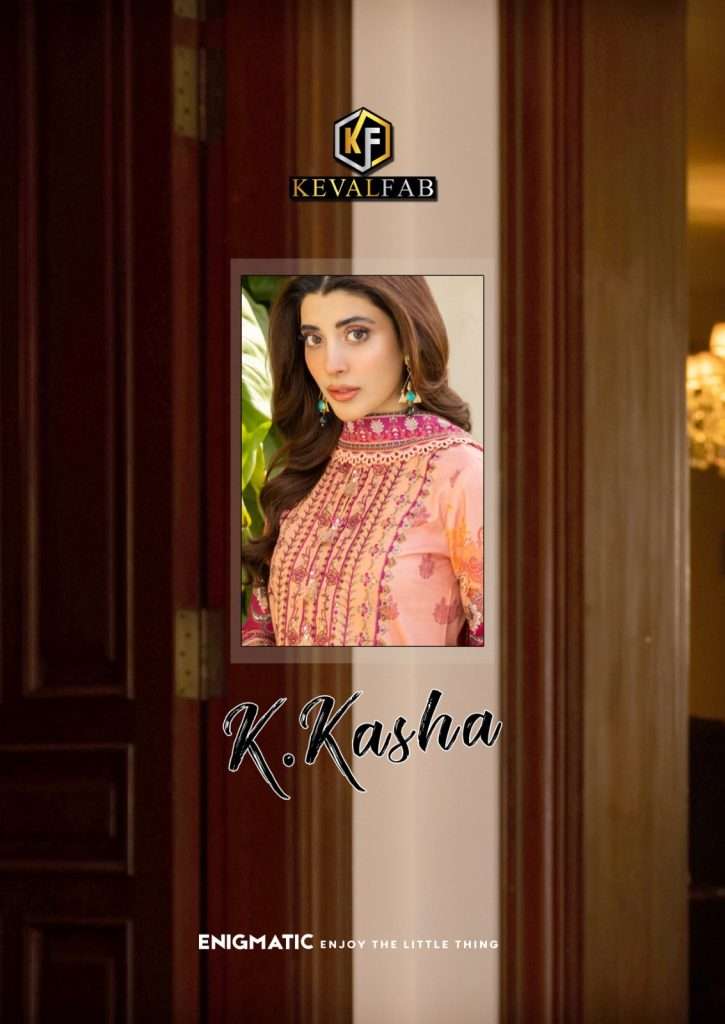 K. KASHA VOL-5 BY KEVAL FAB 4001 TO 4006 SERIES COTTON PRINT PAKISTANI DRESSES