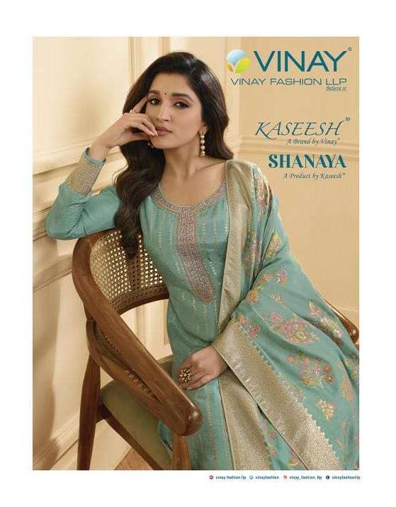 KASEESH SHANAYA BY VINAY FASHION 64411 TO 644118 SERIES EMBROIDERY JACQUARD DRESSES