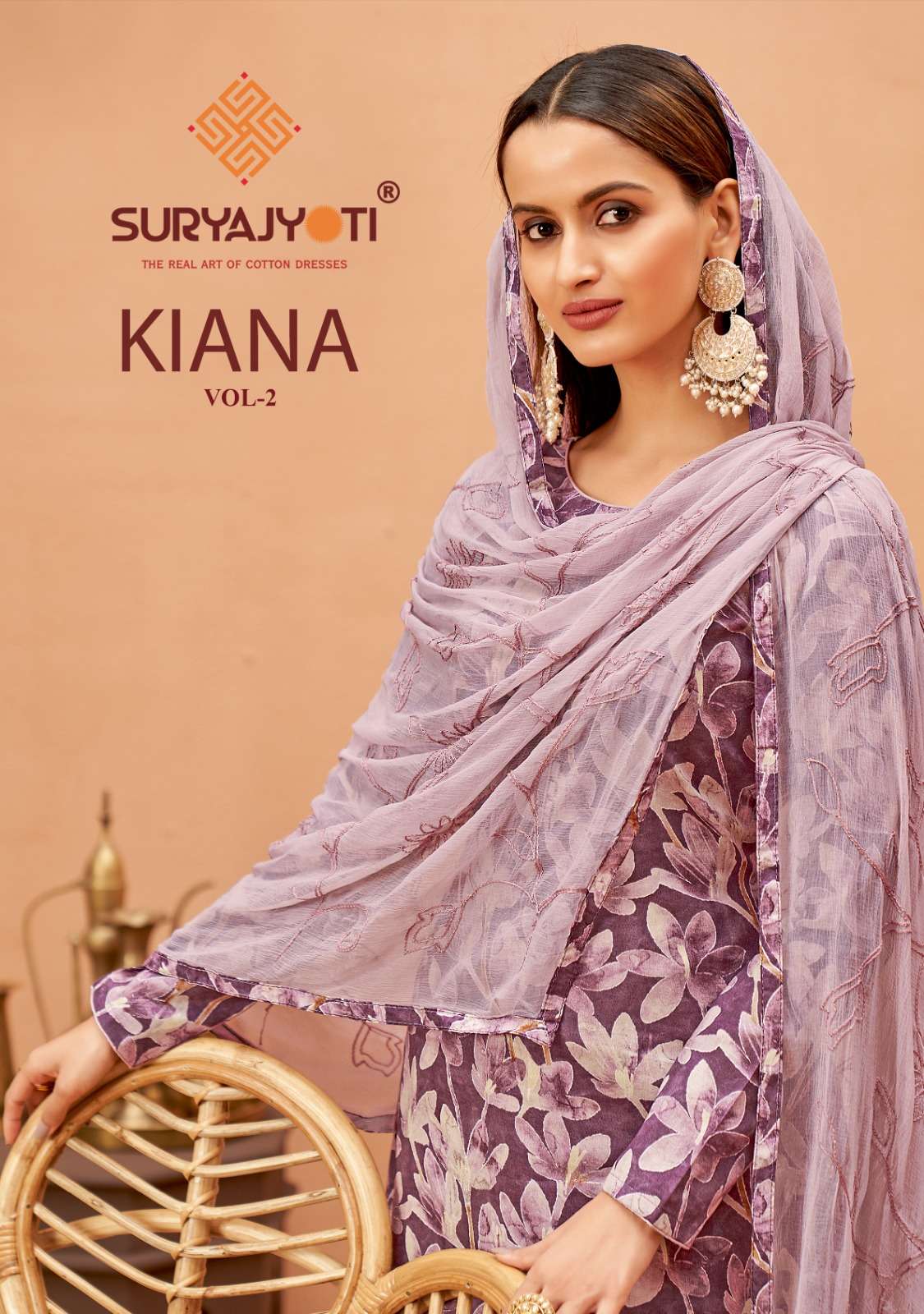 KIANA VOL-2 BY SURYAJYOTI 2001 TO 2008 SERIES CAMBRIC COTTON PRINT DRESSES