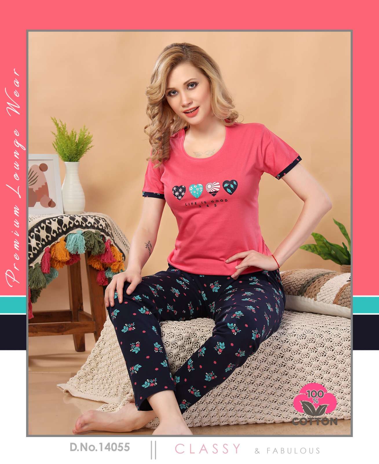 MERMAID VOL-4 BY AQSAWHOLESALE PURE HOSEIRY COTTON PRINT NIGHT SUITS