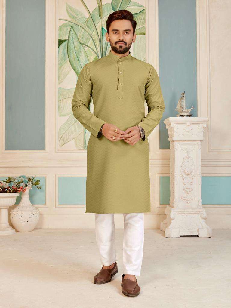 METRO VOL-3 BY AQSAWHOLESALE COTTON FANCY PLAIN MENS KURTA PAJAMAS