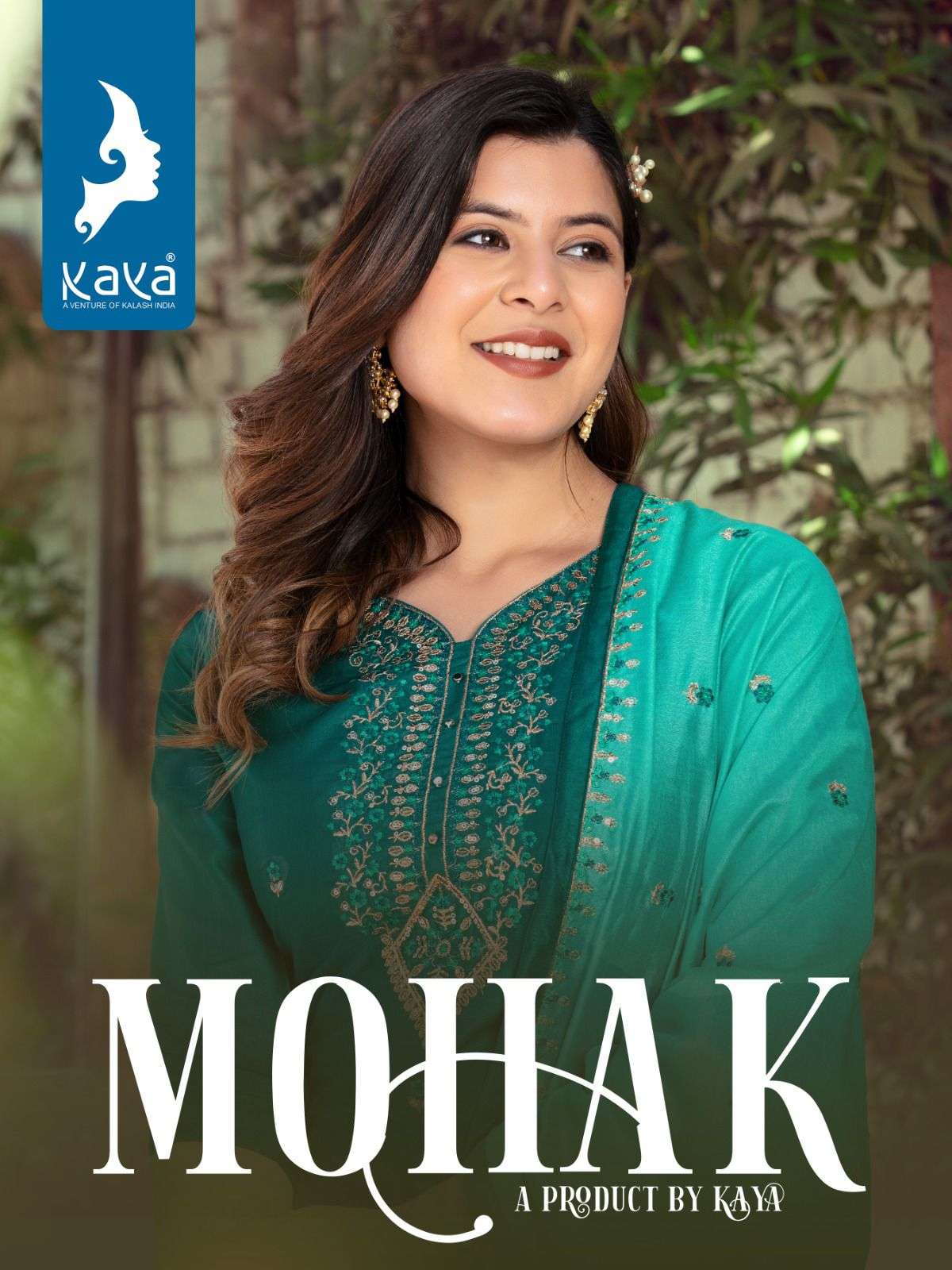 MOHAK BY KAYA 01 TO 08 SERIES CHANDERI WORK STITCHED DRESSES