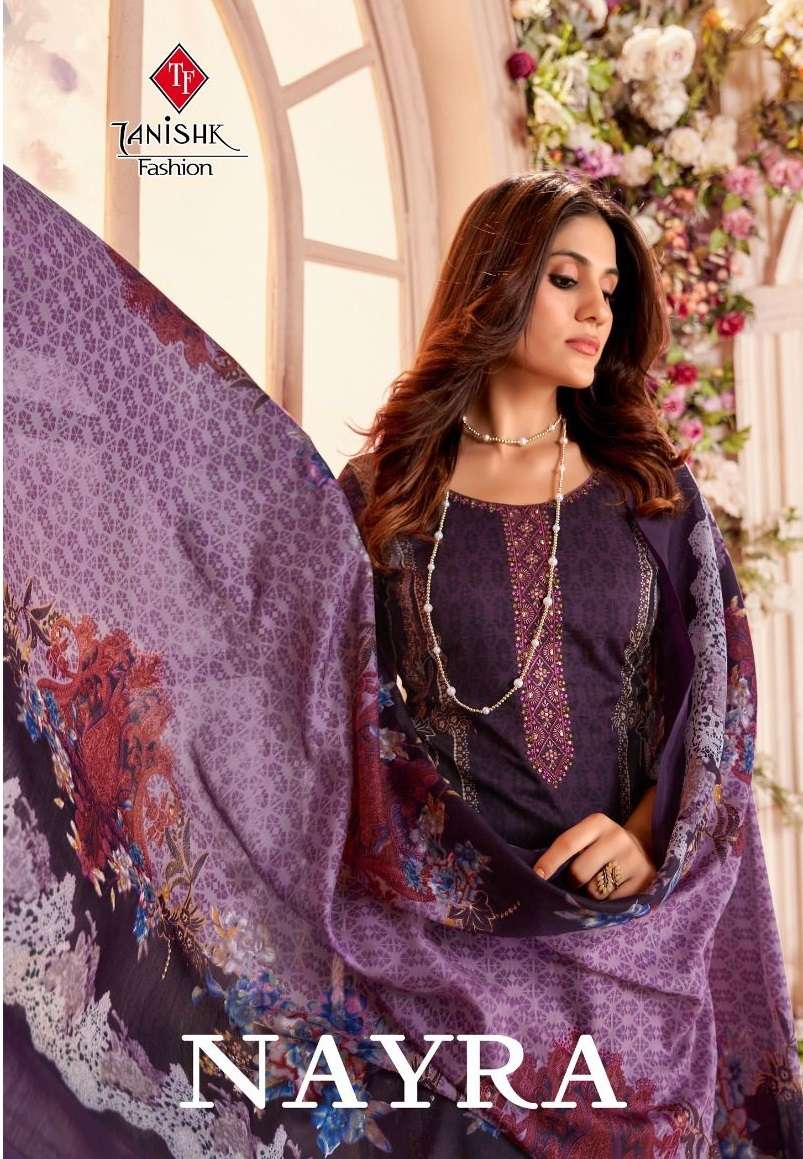 NAYRA BY TANISHK FASHION 9501 TO 9508 SERIES PURE COTTON EMBROIDERY DRESSES