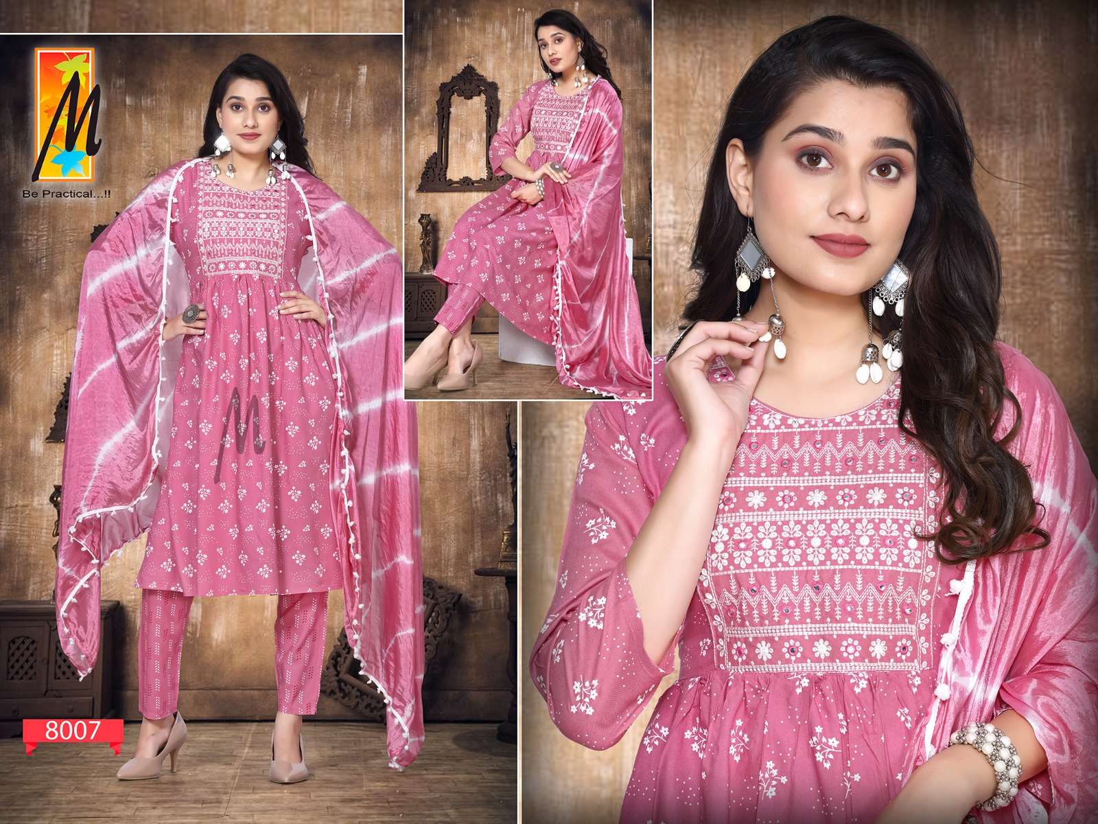 NAZALAT BY MAASTER 8001 TO 8008 SERIES RAYON EMBRODIERY NAYRA STITCHED DRESSES