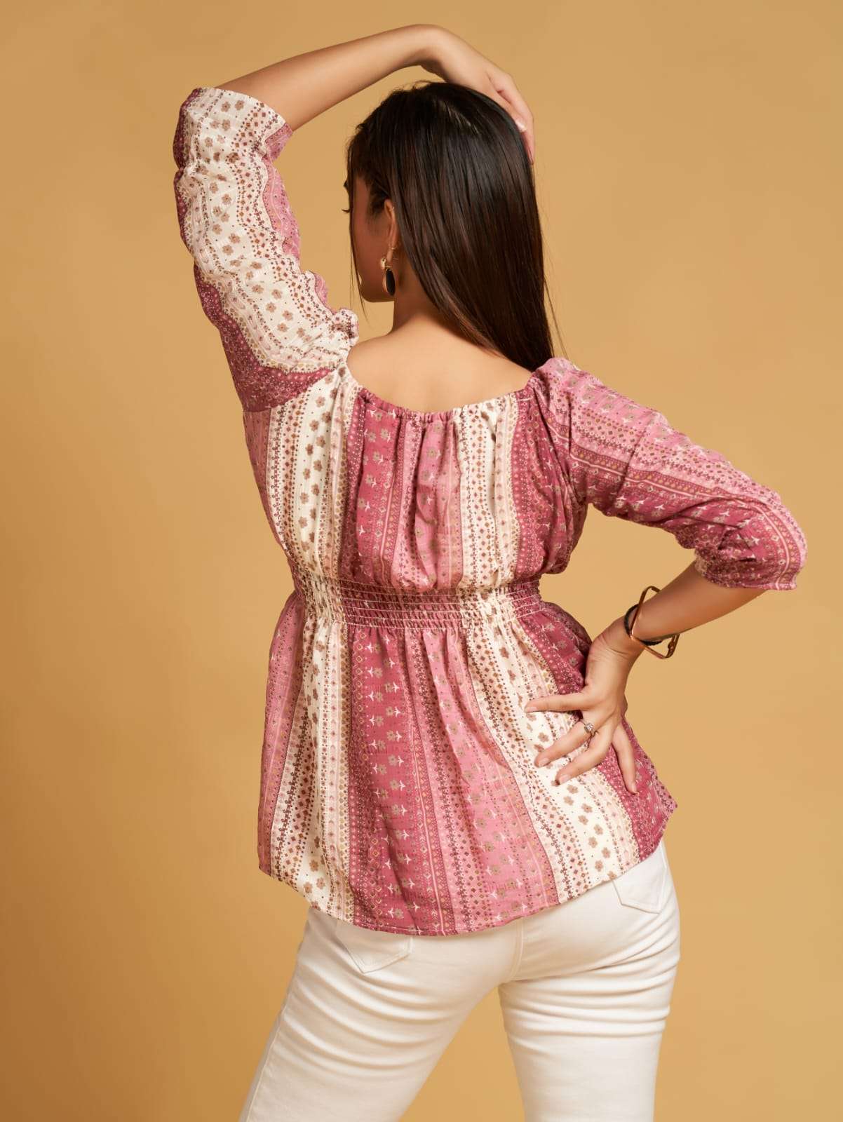 OLIVE VOL-1 BY AQSAWHOLESALE FANCY IMPORTED PRINT WORK TOPS