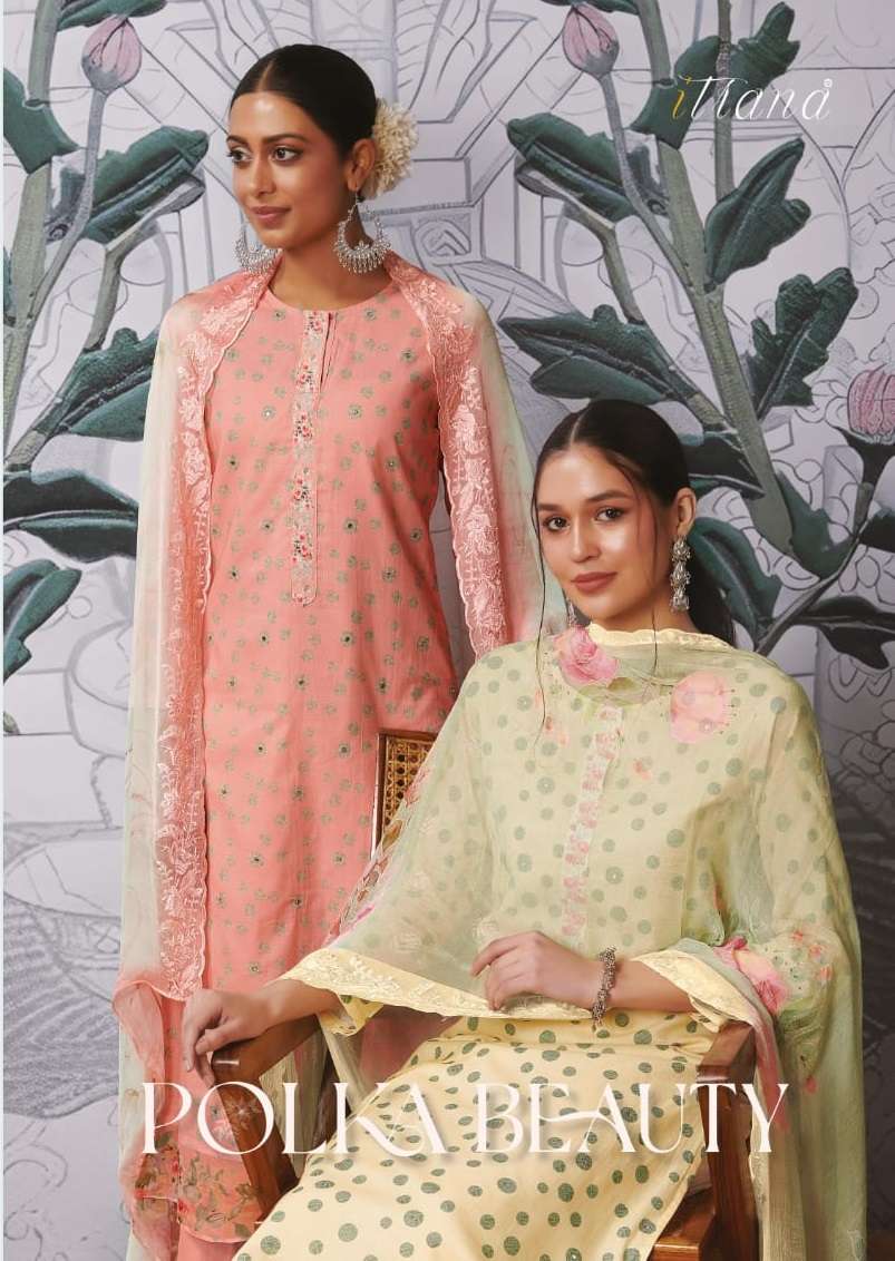 OLKA BEAUTY BY ITARNA 512 TO 595 SERIES PURE COTTON LAWN WORK DRESSES