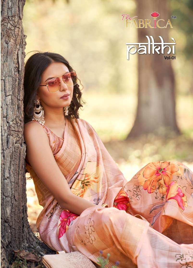 PALKHI VOL-1 BY THE FABRICA 31001 TO 31010 SERIES COTTON JACQUARD PRINT WORK SAREES