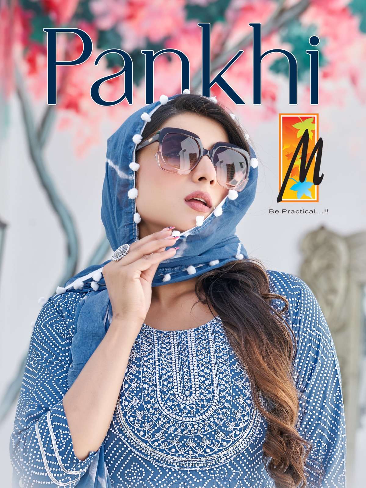 PANKHI BY MASTER 1001 TO 1008 SERIES RAYON BANDHANI PRINT WORK STITCHED DRESSES