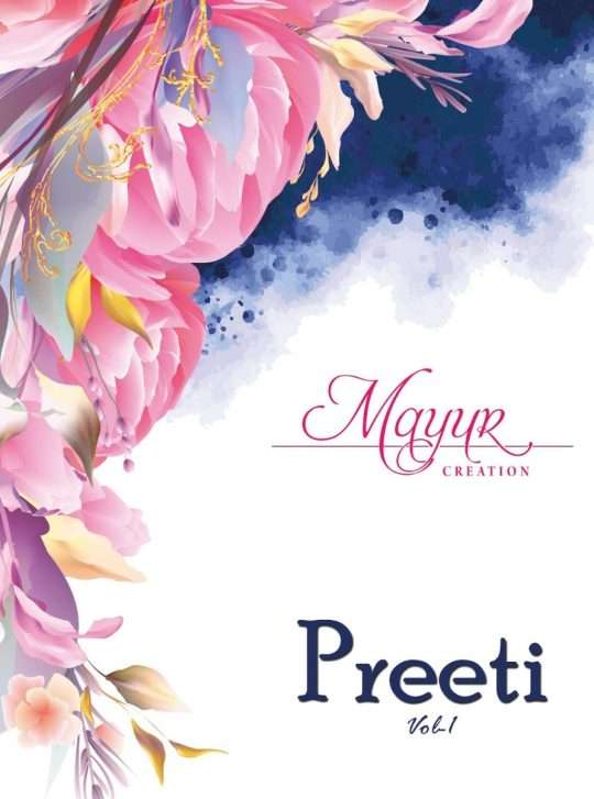 PREETI VOL-1 BY MAYUR CREATION 1001 TO 1010 SERIES PURE COTTON PRINT STITCHED DRESSES