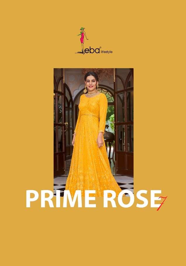 PRIME ROSE VOL-7 HITS BY EBA LIFESTYLE GEORGETTE CHINON STITCHED DRESSES