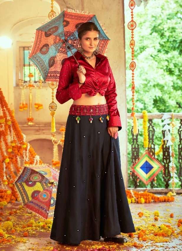 RAAS VOL-3 BY SHUBHKALA 2101 TO 2108 SERIES SILK HEAVY WORK NAVRATRI STITCHED LEHENGAS