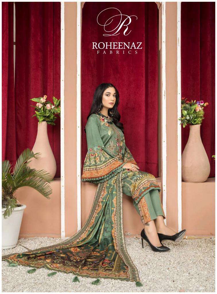 ROHEENAZ AMAYA BY AQSAWHOLESALE 01 TO 06 SERIES PURE COTTON PRINT DRESSES