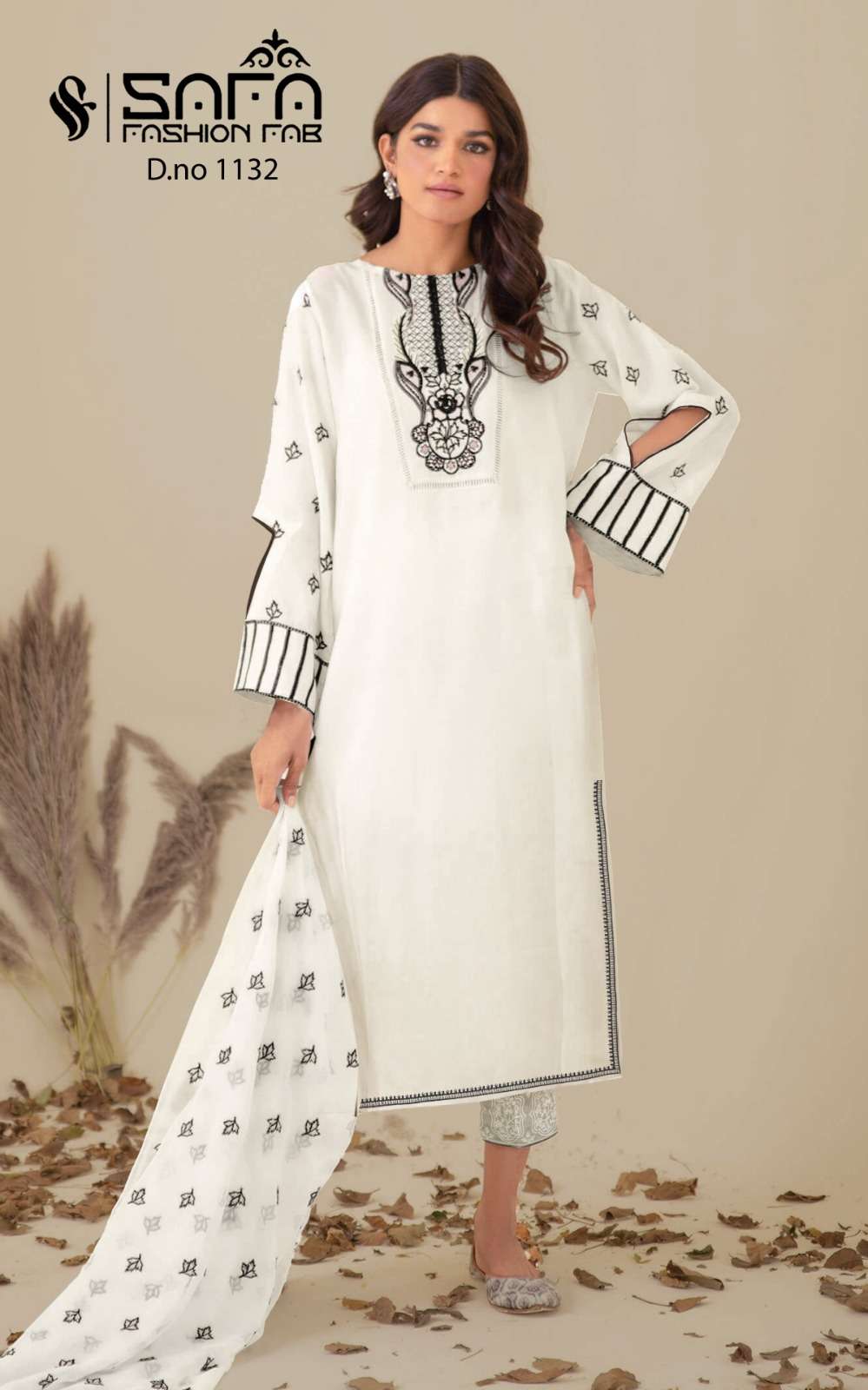 SAFA 1132 HIT DESIGN BY SAFA FASHION FAB HEAVY GEORGETTE WORK STITCHED PAKISTANI DRESS