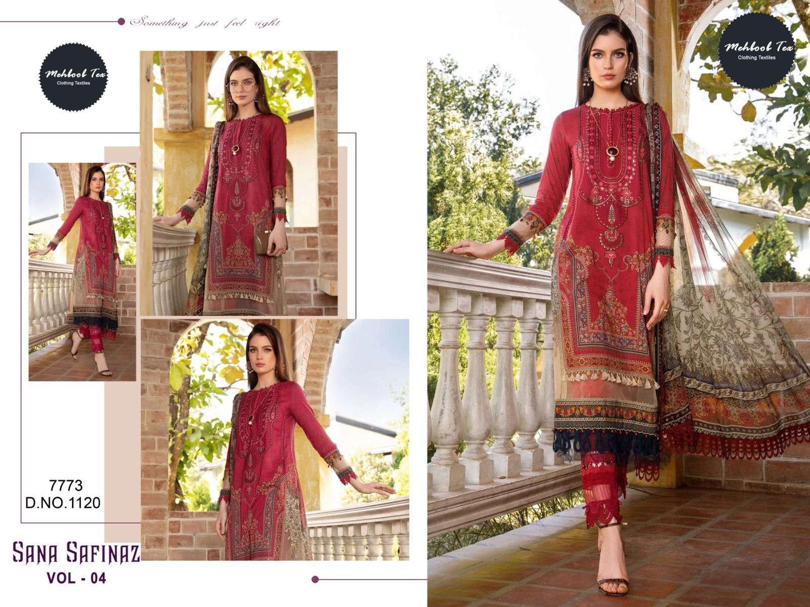 SANA SAFINAZ 1120 HIT DESIGN BY MEHBOOB TEX PURE COTTON WORK PAKISTANI DRESS