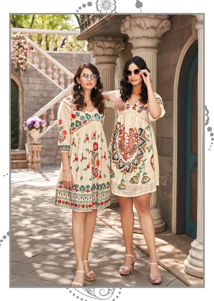 SERISA BY YOU PURE COTTON LINEN PRINT TUNICS