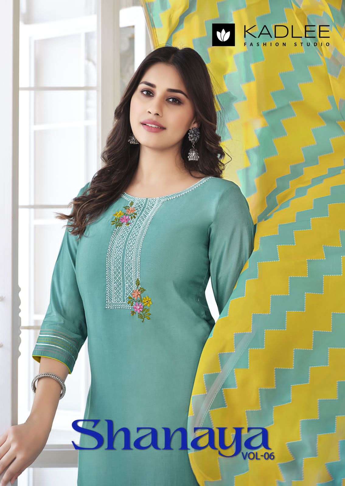 SHANAYA VOL-6 BY KADLEE 5031 TO 5036 SERIES RAYON EMBROIDERY STITCHED DRESSES