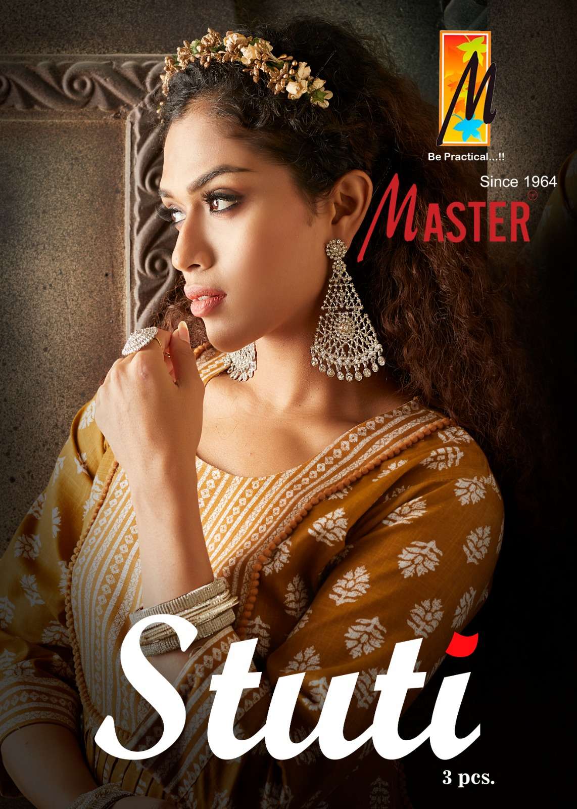 STUTI BY MASTER 01 TO 08 SERIES FANCY PRINT NAYRA WORK STITCHED DRESSES