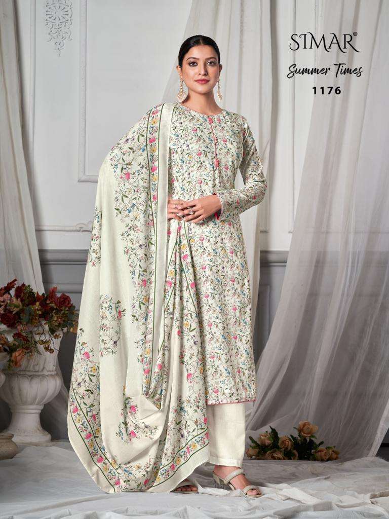 SUMMER TIMES BY SIMAR 1176 TO 1181 SERIES COTTON DIGITAL PRINT WORK DRESSES