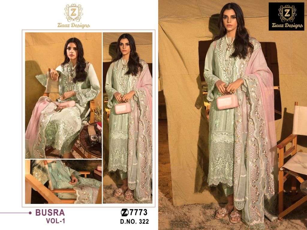 Z-322 HIT DESIGN BY ZIAAZ DESIGNS COTTON EMBROIDERY PAKISTANI DRESS