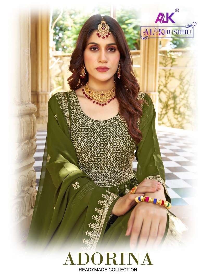 ADORINA BY AL KHUSHBU 100018 TO 100021 SERIES GEORGETTE WORK READYMADE NAYRA SUITS