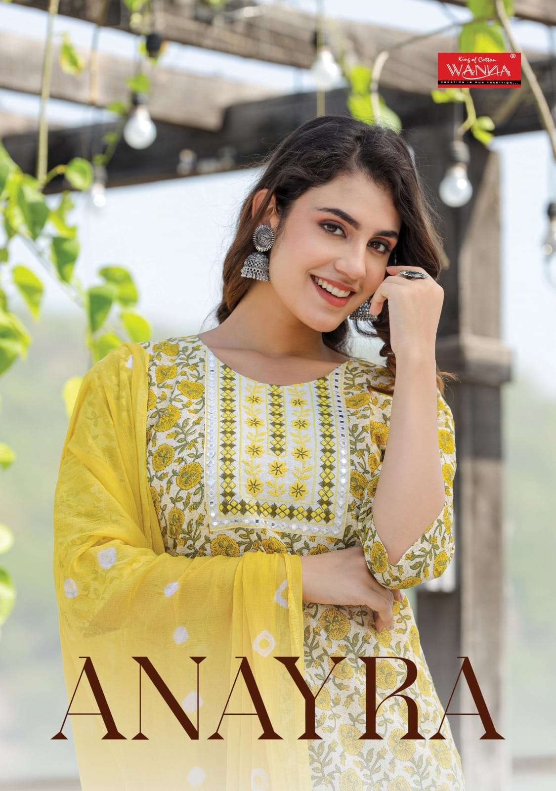 ANAYRA BY WANNA 101 TO 106 SERIES COTTON CAMBRIC EMBROIDERY READYMADE DRESSES