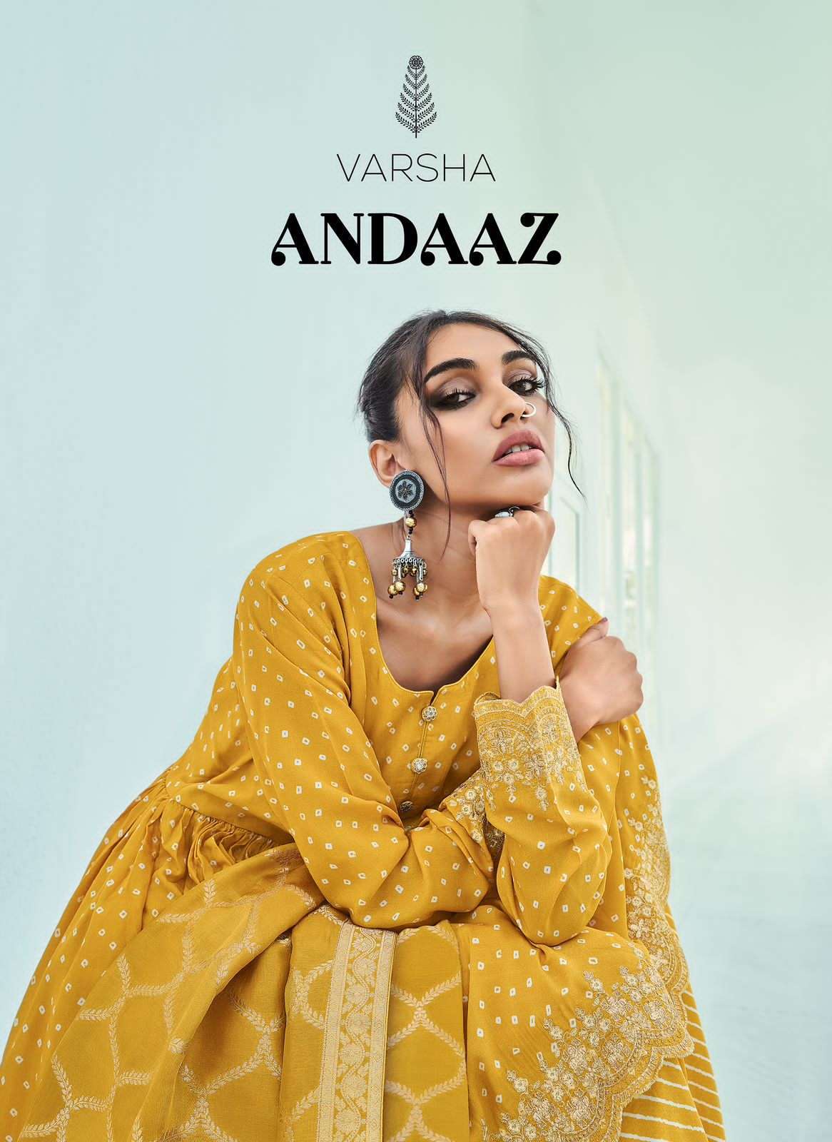 ANDAAZ BY VARSHA 01 TO 04 SERIES VISCOSE MUSLIN EMBROIDERY WORK GHARARA SUITS