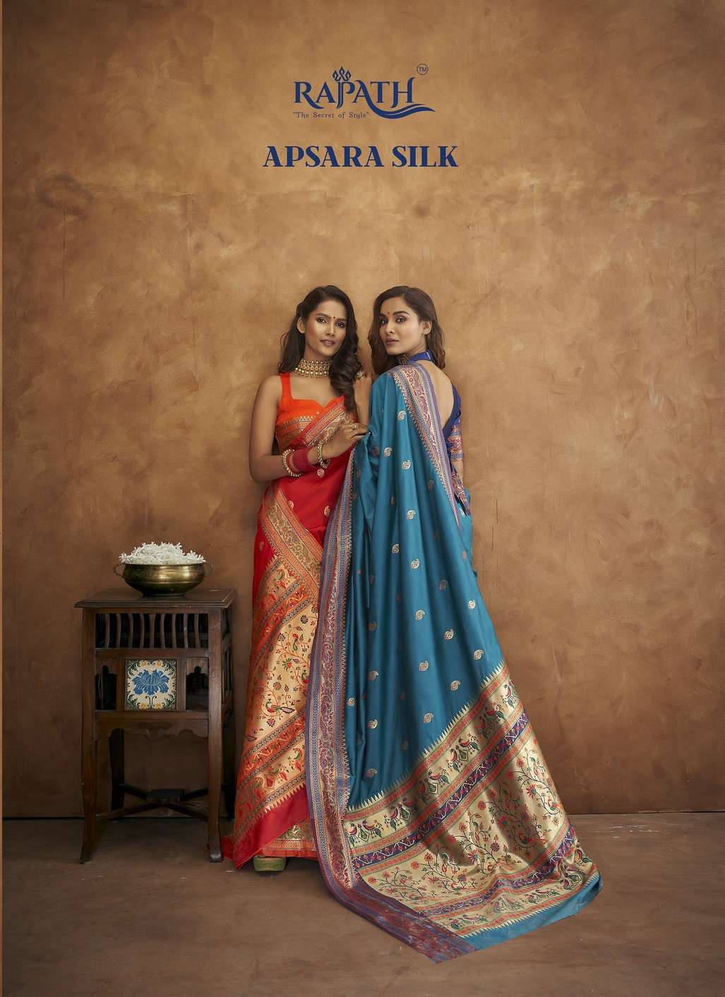 APSARA SILK BY RAJPATH 45001 TO 45006 SERIES SILK DESIGNER WORK SAREES