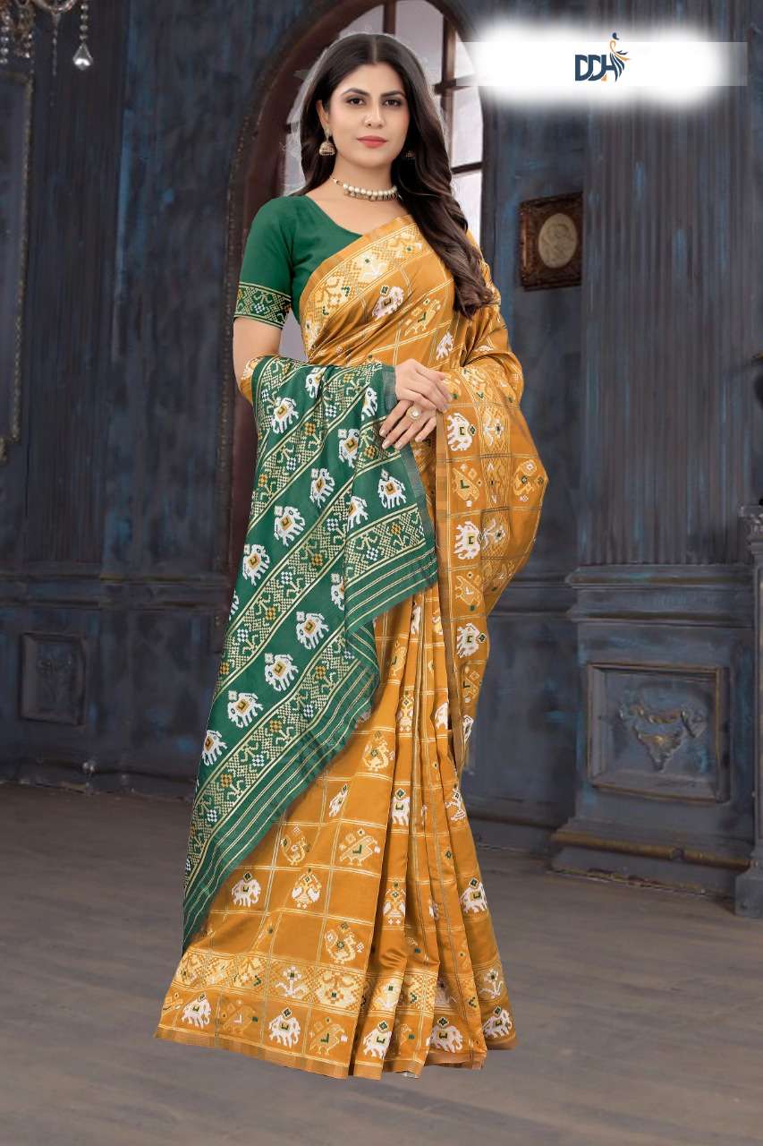 BANDHANI PATOLA VOL-2 BY AQSAWHOLESALE PURE LITCHI SOFT SILK SAREES