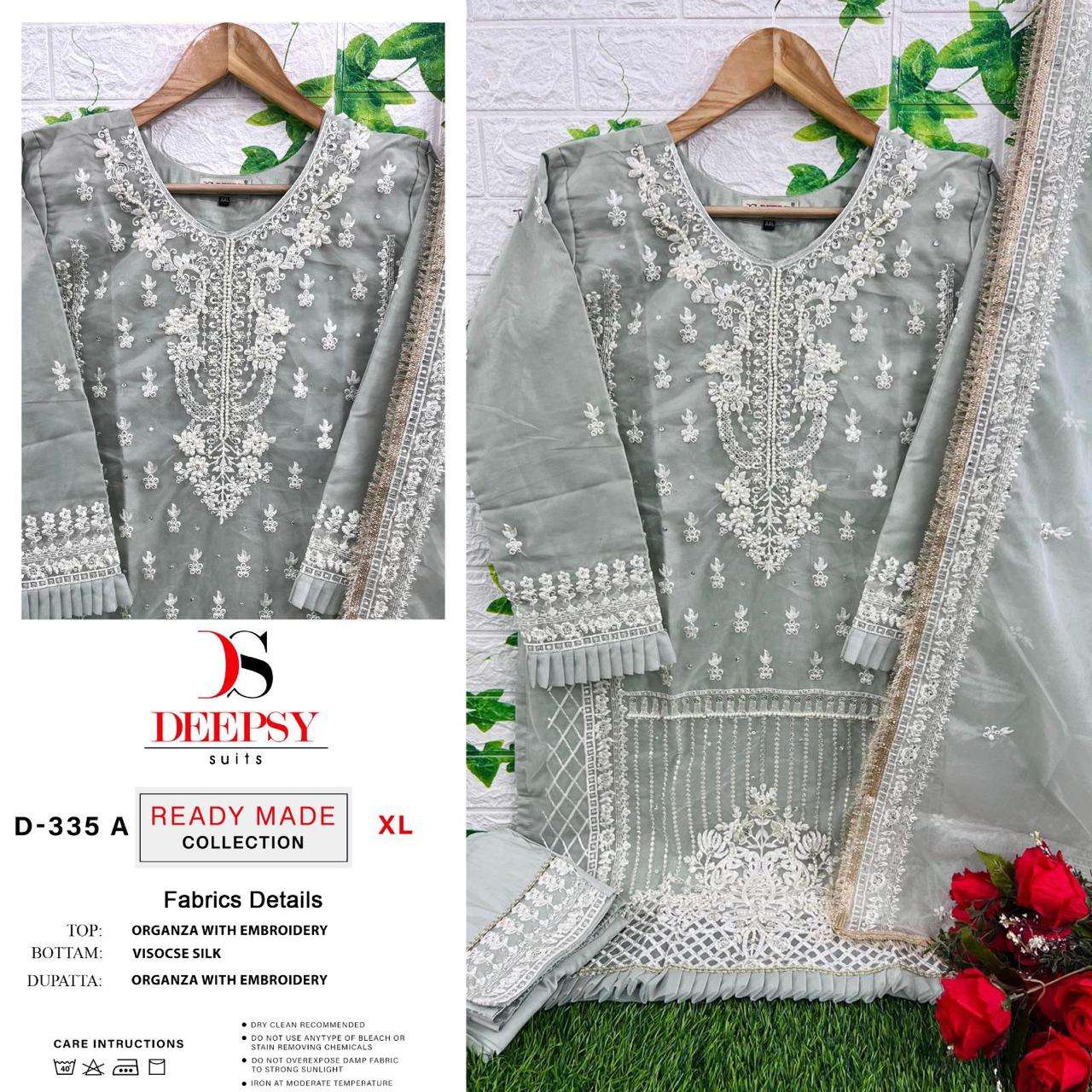 D-335 COLOURS BY DEEPSY SUITS PURE ORGANZA EMBROIDERY READYMADE PAKISTANI DRESSES